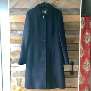 J.crew Collection double cloth navy coat